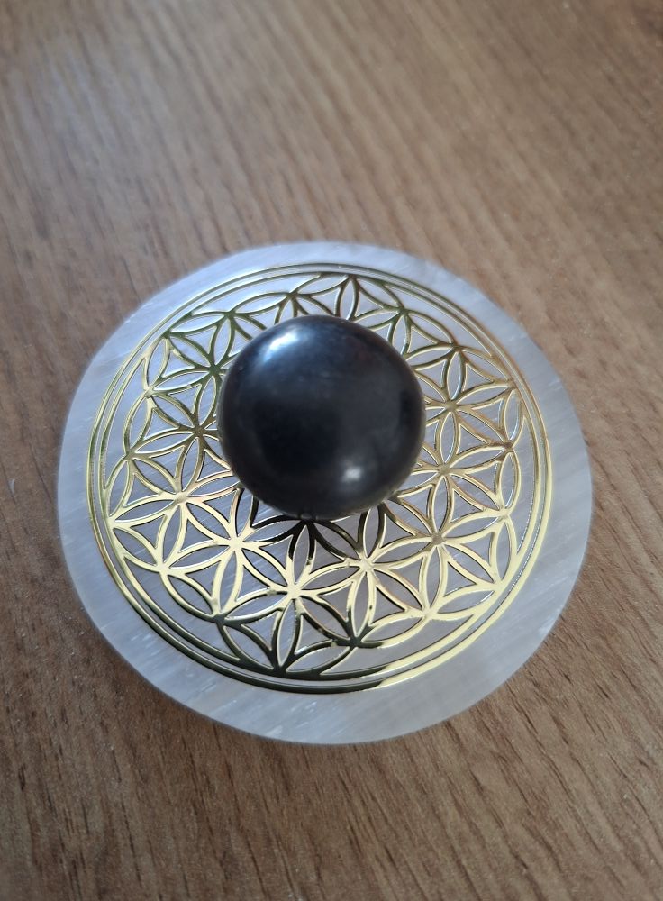 Seleniet & Shungite Ritueel 1 Shungite seleniet activatie plaat